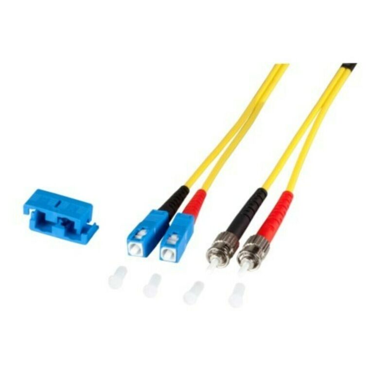 Cable de fibra óptica dúplex OS2 SC-ST de 0,50 m