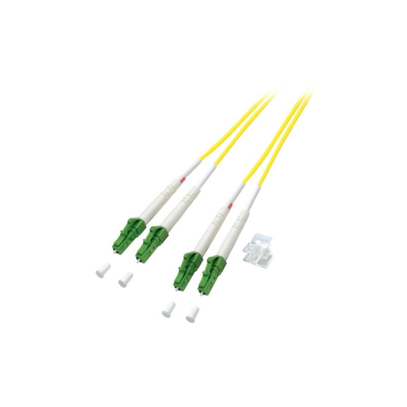 Cable de fibra óptica dúplex OS2 LC/APC-LC/APC de 7,50 m