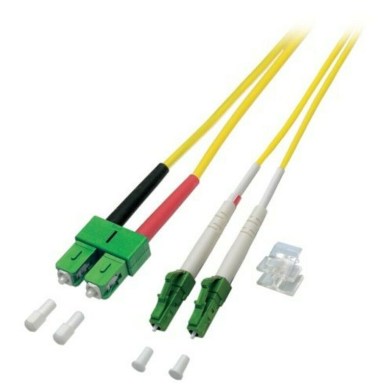 Cable de fibra óptica dúplex OS2 LC/APC-SC/APC de 10 m