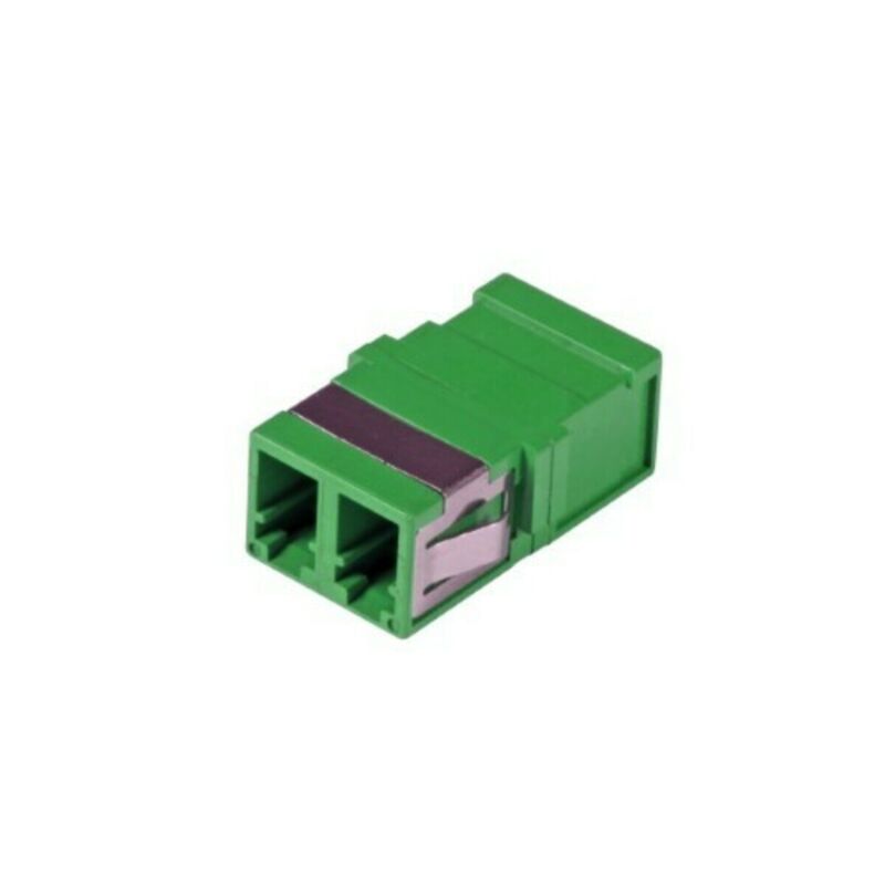 Acoplamiento Keystone monomodo dúplex LC-LC verde