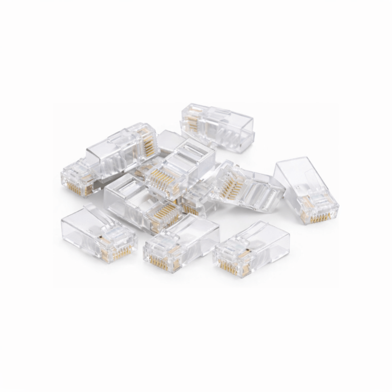 Conector DANICOM UTP CAT6a RJ45 - para núcleo sólido - 10 unidades
