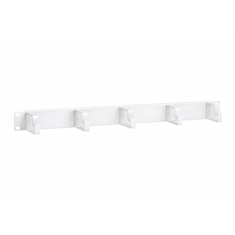 Soporte metálico para cables de 19 pulgadas (1U) - blanco