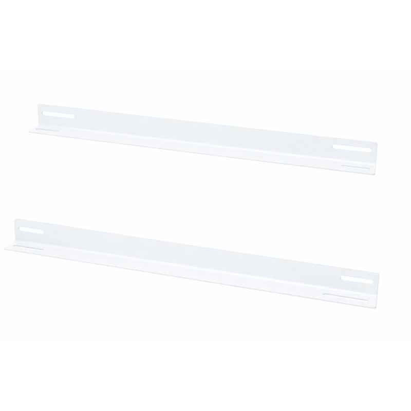 Perfil en L (paquete de 2) apto para armarios de pared de 450 mm de profundidad - blanco