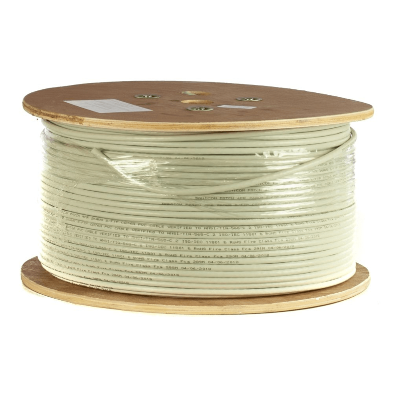 Cable DANICOM CAT6A 100% cobre U/UTP de 500 m en rollo rígido - LSZH (Cca)