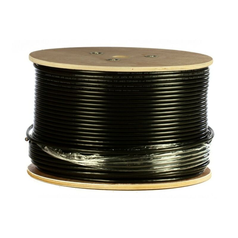 Cable rígido para exteriores DANICOM CAT6 UTP de 305 m en rollo - PE (Fca)