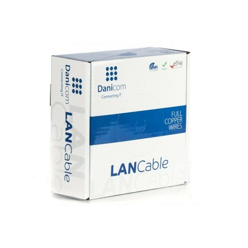 Cable flexible DANICOM CAT5E UTP de 50 m en rollo - PVC (Fca)