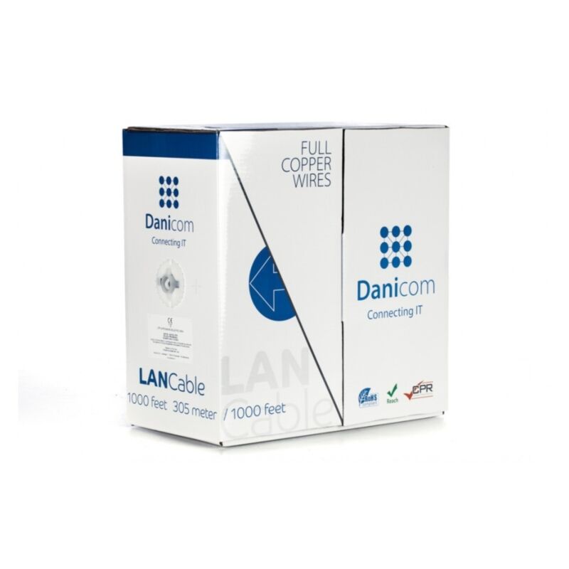 Cable DANICOM CAT6 UTP 305m en rollo rígido - LSZH (B2ca)