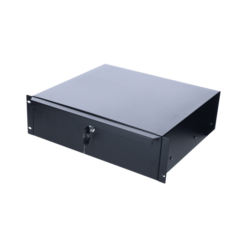 Cajón metálico con cerradura de 19 pulgadas - 3U