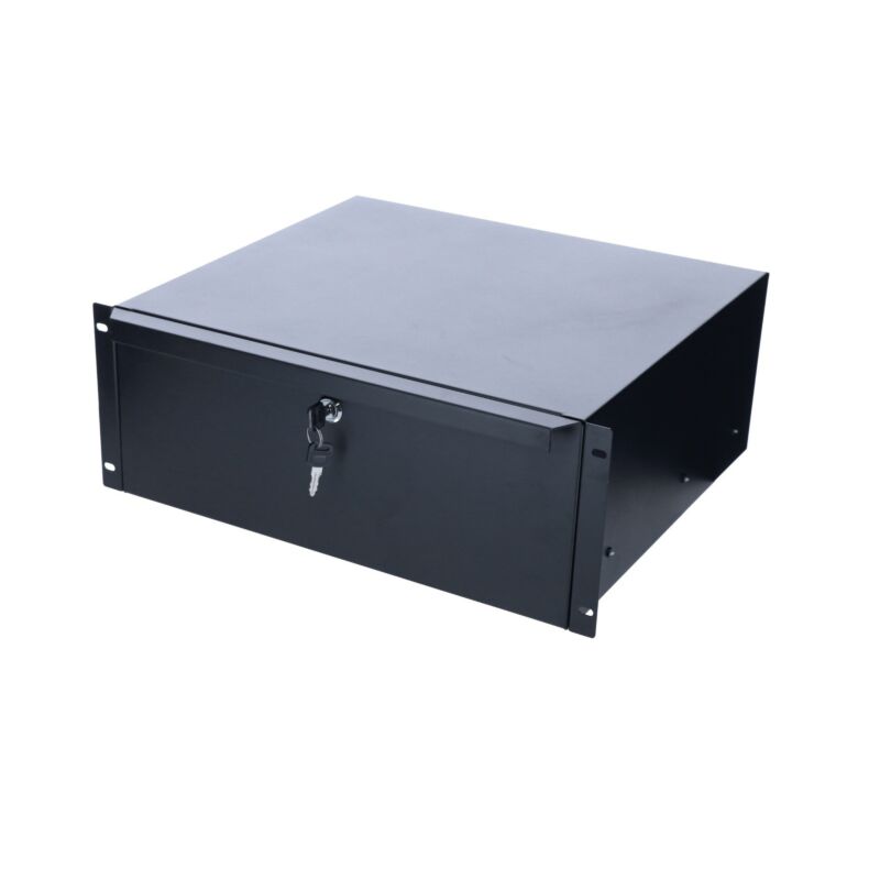 Cajón metálico con cerradura de 19 pulgadas - 4U
