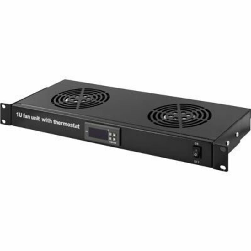 Paquete de ventiladores con 2 ventiladores, termostato incluido.
