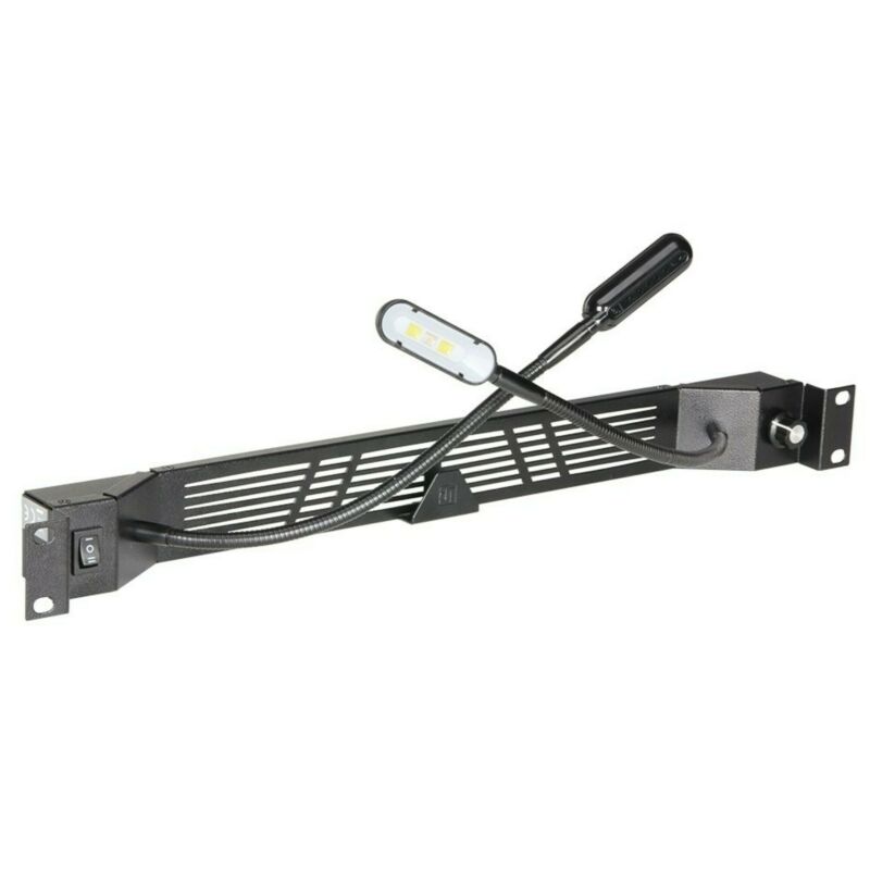 Iluminación LED tipo cuello de cisne de 19 pulgadas + regulador de intensidad - blanco/azul