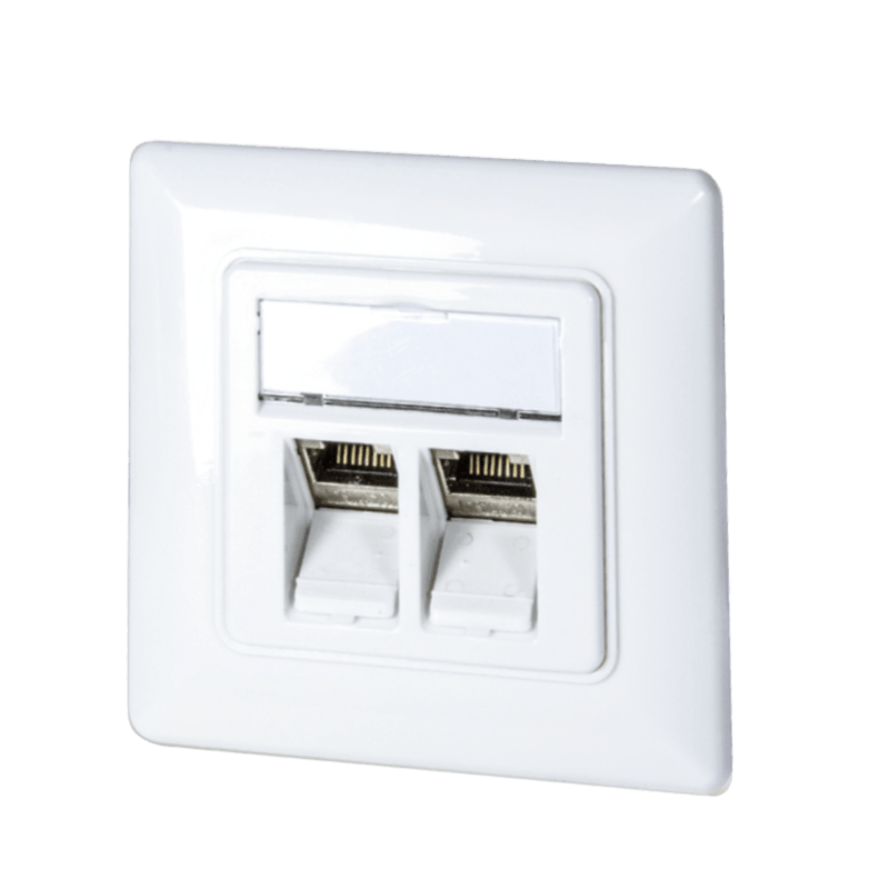 Placa frontal Keystone, blanca