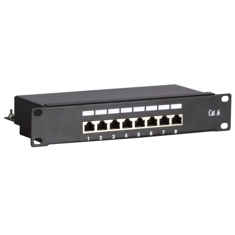 Panel de conexión FTP CAT6 de 10 pulgadas - 8 puertos