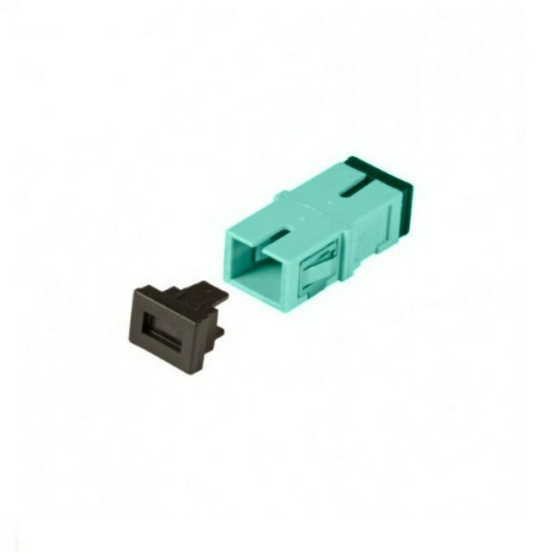 Acoplamiento multimodo Keystone SC-SC simplex turquesa