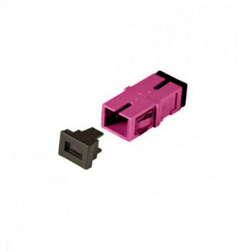 Acoplamiento multimodo tipo Keystone SC-SC simplex morado
