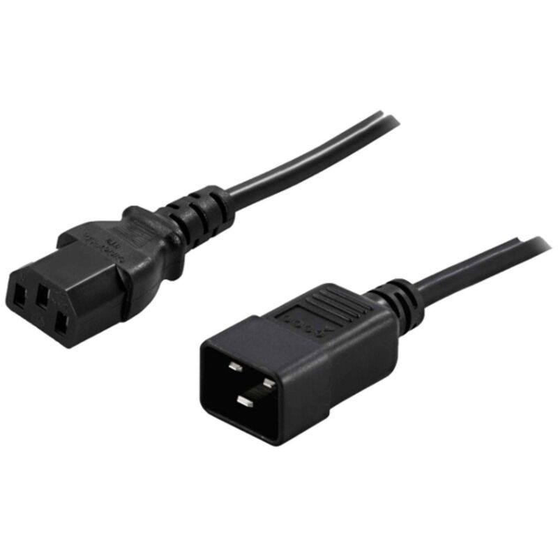 Cable de alimentación C13 a C20 de 1,80 m, color negro
