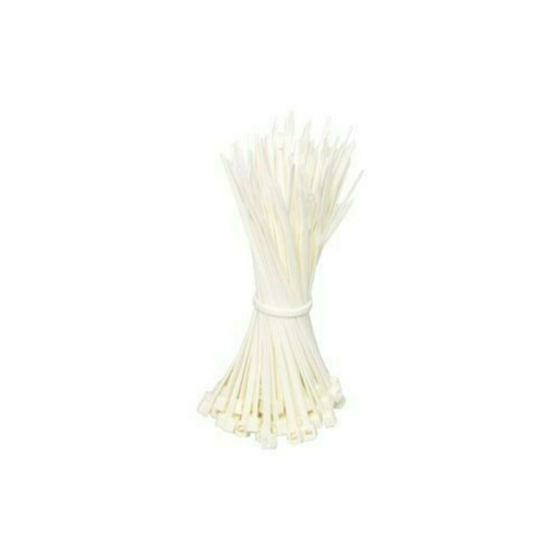 Bridas para cables de 100 mm, color natural - 100 unidades
