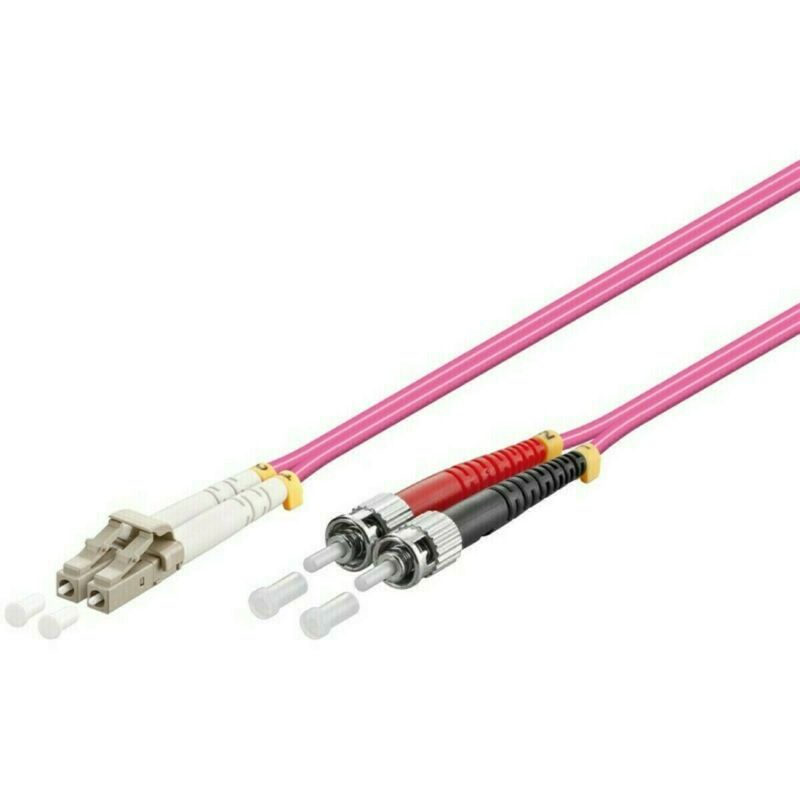 Cable de fibra óptica LC-ST OM4 de 0,50 m
