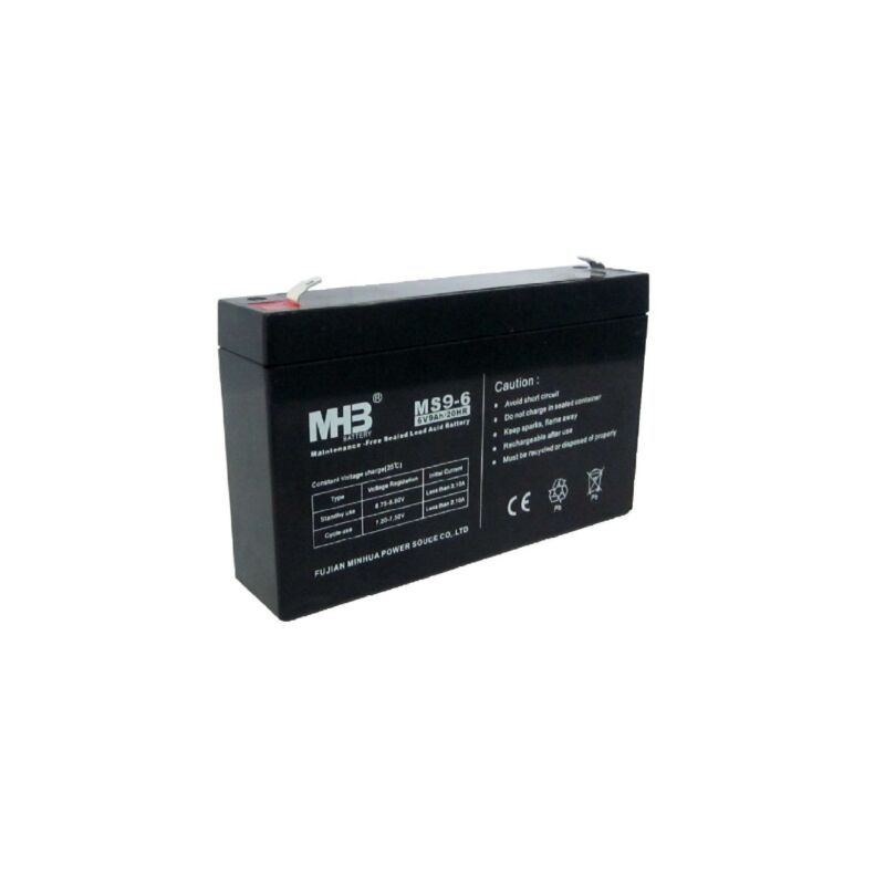Batería PowerWalker de 6 V y 9 Ah