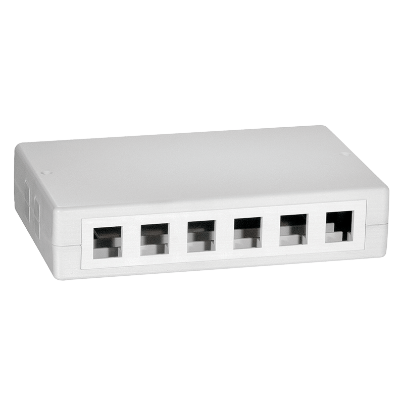 Caja de medios Keystone de 12 puertos