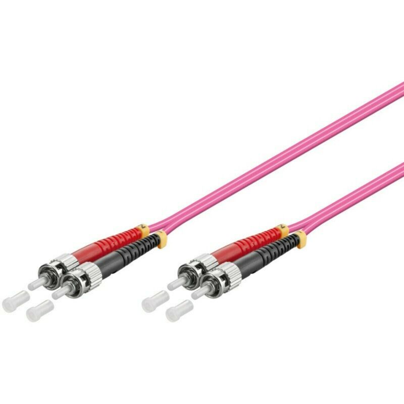 Cable de fibra óptica ST-ST OM4 de 0,50 m