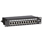 Panel de conexión FTP CAT6 de 10 pulgadas - 12 puertos