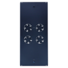 Paquete de ventiladores con 4 ventiladores y termostato adecuado para armarios de servidores de pie con una profundidad de 1200 mm