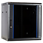 Armario de pared de 12U sin montar con puerta de cristal 600x450x635 mm (Ancho x Profundidad x Alto)