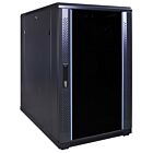 Armario para servidores de 18U con puerta de cristal de 600x1000x1000 mm (ancho x profundidad x alto)