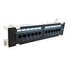 Panel de conexión UTP CAT5e para montaje en pared - 12 puertos