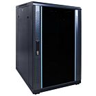Armario para servidores de 18U con puerta de cristal de 600x800x1000 mm (ancho x profundidad x alto)