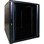 Armario para servidores de 18U con puerta de cristal de 800x1000x1000 mm (ancho x profundidad x alto)
