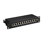 Panel de conexión CAT6a STP de 10 pulgadas - 12 puertos