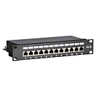 Panel de conexión FTP CAT5e de 10 pulgadas - 12 puertos