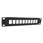 Panel de conexiones UTP de 10 pulgadas para conectores Keystone - 10 puertos
