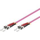 Cable de fibra óptica ST-ST OM4 de 2 m