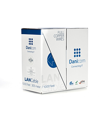 Cable DANICOM CAT6 UTP 305m en rollo rígido - LSZH (Dca)