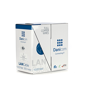 Cable DANICOM CAT5E UTP 305m en rollo rígido - LSZH (Dca)
