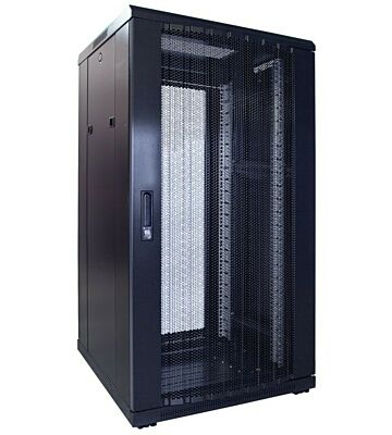 Armario para servidores de 22U con puerta perforada de 600x600x1200 mm (ancho x profundidad x alto)