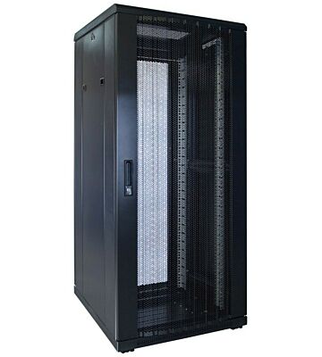 Armario para servidores de 27U con puerta perforada de 600x600x1400 mm (ancho x profundidad x alto)