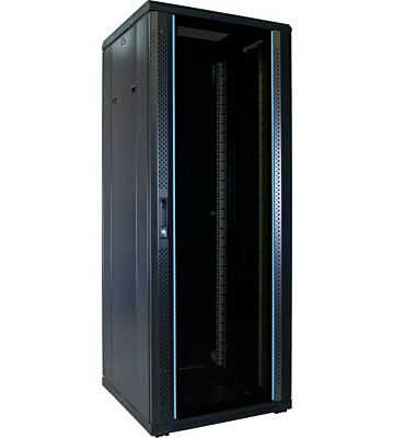 Armario para servidores de 32U con puerta de cristal de 600x600x1600 mm (ancho x profundidad x alto)