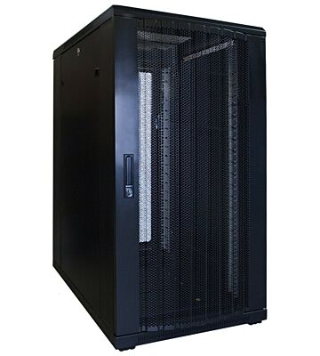 Armario para servidores de 22U con puerta perforada de 600x800x1200 mm (ancho x profundidad x alto)
