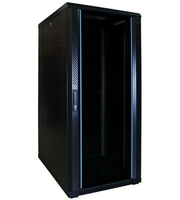 Armario para servidores de 27U con puerta de cristal, 600x800x1400 mm (ancho x profundidad x alto)