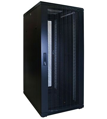 Armario para servidores de 27U con puerta perforada de 600x800x1400 mm (ancho x profundidad x alto)