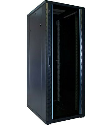 Armario para servidores de 32U con puerta de cristal de 600x800x1600 mm (ancho x profundidad x alto)