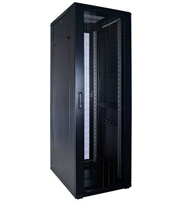 Armario para servidores de 37U con puerta perforada de 600x800x1800 mm (ancho x profundidad x alto)