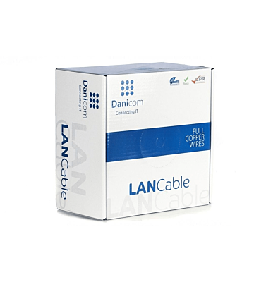 Cable CAT8 S/FTP de 50 m en carrete rígido - LSZH (Dca)