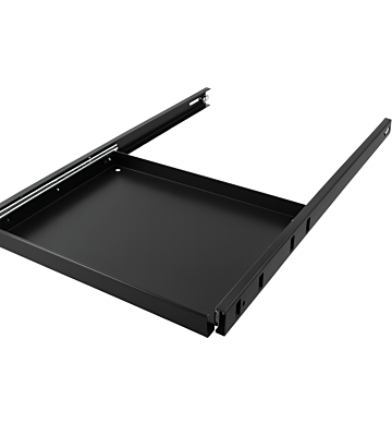 Bandeja extraíble de 1U y 19 pulgadas, para armarios de servidores de 1000 mm de profundidad.