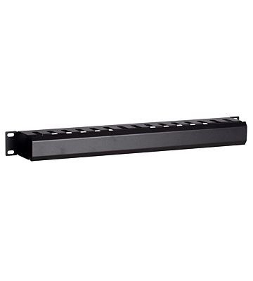 Canaleta para cables de 19 pulgadas con placa de cubierta 1U