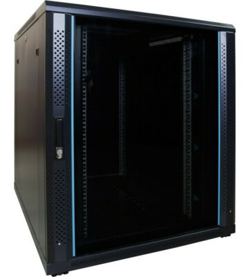 Armario para servidores de 18U con puerta de cristal de 800x1000x1000 mm (ancho x profundidad x alto)